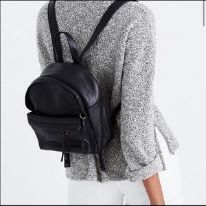 Black Madewell Mini Lorimer Leather Backpack